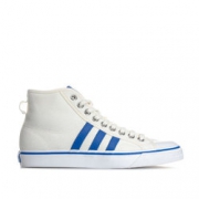 adidas Originals NIZZA HI 男款白色高帮鞋