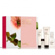 价值￡65，JURLIQUE 茱莉蔻 面部护理套装（花卉水50ml+玫瑰面膜50ml+亮肤面霜40ml+精华水10ml）