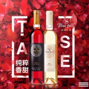 蓝鸥 冰白+冰红葡萄酒套装500ml*2支
