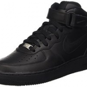 Nike Women's Air Force 1 Mid '07 LE Black/Black Basketball Shoe 女高帮运动鞋 到手约348.58元