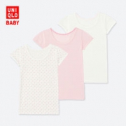 UNIQLO 优衣库 406873 婴儿/幼儿 网眼T恤 3件装 59元包邮