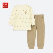 UNIQLO 优衣库 UT 404119  小童DPJ弹力细摇粒绒睡衣套装 80cm