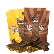19号10点：卡夫 趣族威化饼干巧克力62g*4*2件