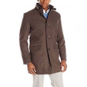 限L码 Kenneth Cole New York Mens Wool-Blend Walker Coat