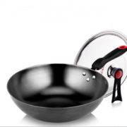 COOKER KING/炊大皇 无涂层不绣铸铁炒锅+ 送锅铲套装 32cm