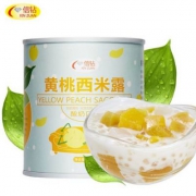 信钻 酸奶黄桃西米露罐头312g*6罐