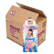 moony 尤妮佳 婴儿拉拉裤 女 XXL26 *3包 + moony 拉拉裤 XXL26 *2包