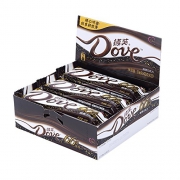 德芙（Dove）   66%醇黑巧克力 43g*12块*2件
