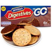 Mcvitie's 麦维他 全麦粗粮酥性巧克力消化饼干 6袋 199.8g *10件
