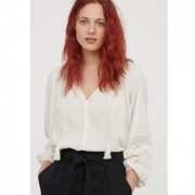 H＆M 女装莫代尔混纺上衣