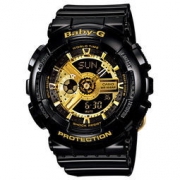 CASIO 卡西欧 BABY-G系列潮流运动魔金双显女表BA-110-1A