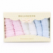 预售，Purcotton 全棉时代 婴幼儿水洗纱布手帕25×25厘米×6条