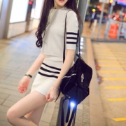 温柔风：妮菲狐 复古针织两件套