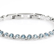 Swarovski 施华洛世奇 蓝色网球闪亮水晶手链 1179709