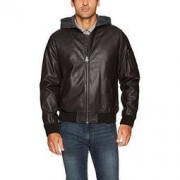 Levi's 李维斯 Bomber 男连帽仿皮夹克
