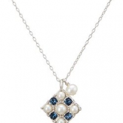 LANVIN en Bleu 浪凡蓝标 女士珍珠方形项链 到手约469元