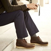 限US9码，Clarks 其乐 Stinson Hi 男士袋鼠鞋 Prime会员免费直邮含税