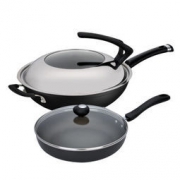 ASD 爱仕达 PH02A1Z 铸铁炒锅 32cm +不粘平底煎锅 26cm +凑单品