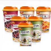 周家庄粥 皮蛋红枣八宝粥3口味6杯装