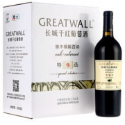 京东PLUS会员： GreatWall 长城 特选9年 橡木桶解百纳 干红葡萄酒 整箱装 750ml*6瓶 *2件