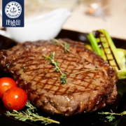 理飨国 澳洲进口原肉整切西冷眼肉牛排5片 送黄油酱包刀叉