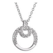 Swarovski 施华洛世奇 Charmed银色同心圆水晶项链973772