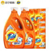 14日0点：Tide 汰渍 洗衣液 3kg*2瓶+500g*6袋