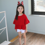 亲子款！可飞儿 女童2018新款上衣不规则夏装