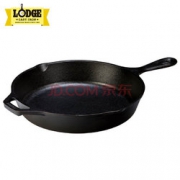 历史新低、某东PLUS会员： Lodge 洛极 L10SK3 铸铁 平底煎锅 30.5cm +凑单品 199元包邮（双重优惠）