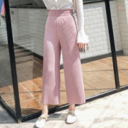 赠运费险！欣陌 阔腿裤高腰女宽松九分休闲裤