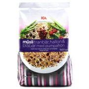 ICA 树莓蓝莓干燕麦片 500g *6件 +凑单品
