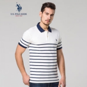 美国马球协会 U.S. Polo Assn. 长绒棉+珠地网眼 男弹力透气Polo衫