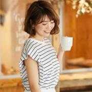 UNIQLO优衣库 女装 竹节纱条纹长衫