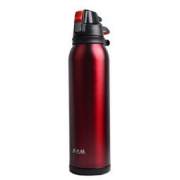 力巴铁 LIBATIE 保温杯男女户外不锈钢真空保冷杯/保温杯 H-H 1100ml 红色 *2件