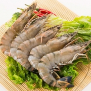 禧美海产 越南黑虎虾 净含量1.8斤 约12尾/斤