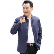 圣诗哲 中老年男士 纯棉薄款 休闲夹克