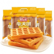 唇齿留香# 回头客 营养早餐华夫格子饼干120g*3包