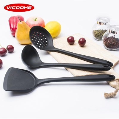 vicooke 耐高温 硅胶锅铲/汤勺/漏勺厨具 不粘锅专用