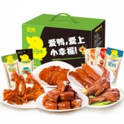 爱鸭 黑鸭王幸福卤味大礼包550g