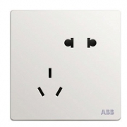 ABB 轩致系列AF205五孔插座雅典白三只装