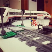 逼真大气！LEGO乐高 City 城市系列 高速客运列车60051