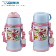 新品上架！ZOJIRUSHI 象印SC-ZT60吸管水杯双盖不锈钢儿童保温保冷两用杯600ml