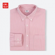 UNIQLO优衣库  优质长绒棉条纹衬衫