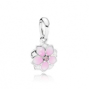 PANDORA 潘多拉 木兰花系列 792086PCZ 花朵吊坠 +凑单品