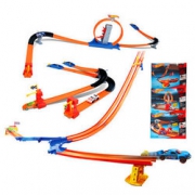 美泰风火轮 Hotwheels 三合一轨道火辣小跑车男孩轨道玩具 BGJ08