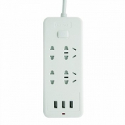 鸿雁 ZDK411U-18智能3口(5V2.4A)USB+4位1.8米插座