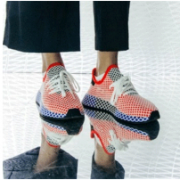 鹿晗、王嘉尔同款！Adidas DEERUPT RUNNER粉色成人运动鞋
