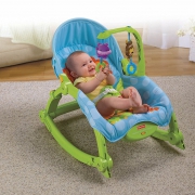 费雪（Fisher Price） W2811可爱动物多功能轻便摇椅 锻炼宝宝的手眼协调能力