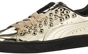 超酷！PUMA 彪马 Basket XL女士金属色休闲鞋