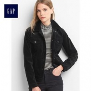 Gap 女装 时尚舒适天鹅绒直筒夹克159929-1   179元